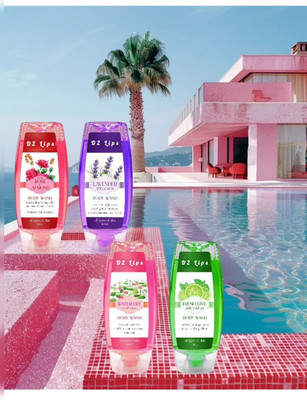 D2 LIPS SkinGarden Quartet – Natural Bath Wash Set(4 x 100 ml)