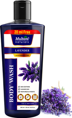 Multani Naturals Lavender Body Wash I Helps Cleanse & Hydrates Skin -(270 ml)