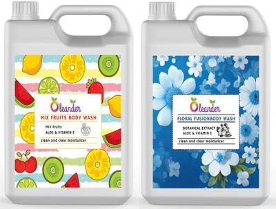 oleander MIX FRUTS & FLOAL_ Moisturizing Shower Gel - 2 L(2 L)
