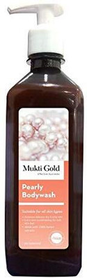 mukti gold Pearly Body Wash Enriched With Aloevera, Helps in Reduce Tanning & Cleansing(3 x 250 ml)