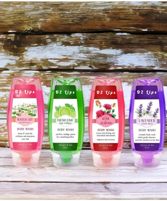 D2 LIPS AquaPetal Touch – Multi-Scented Bath Pack(4 x 100 ml)