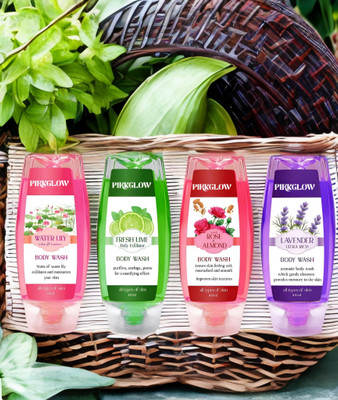PIRKGLOW Soft Touch smooth and moisturised Body wash(4 x 100 g)