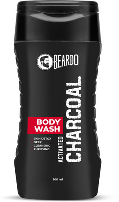 BEARDO Activated Charcoal Body Wash for Men, 200ml | With Activated Charcoal | Soap Free | Deep Cleansing | Skin Detox | Anti-Pollution | For Body & Face| Refreshing Fragrance(200 ml) BEARDO Activated Charcoal Body Wash for Men, 200ml | With Activated Charcoal | Soap Free | Deep Cleansing | Skin Detox | Anti-Pollution | For Body & Face| Refreshing Fragrance(200 ml)