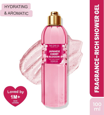 The Love Co. Japanese Cherry Blossom Body Wash - Hydrating & Soothing Body Wash Shower Gel(100 ml)