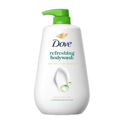 DOVE Refreshing Bodywash with Tripe Hydration Serum(825 ml)