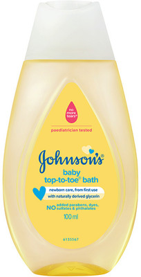 JOHNSON'S Baby Top-to-Toe Bath| No tears formula| Gentle wash| pH balanced(100 ml)