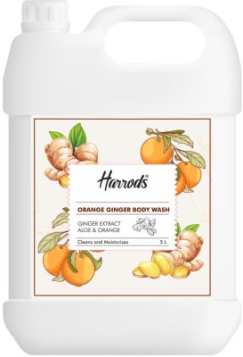 HARRODS Orange & Ginger Body Wash Refill Pack 5L | Liquid Soap | Shower Gel(5 L)