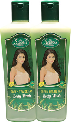The Soumi's Can Product GREEN TEA DE TAN BODY WASH (PACK OF 2)(2 x 200)