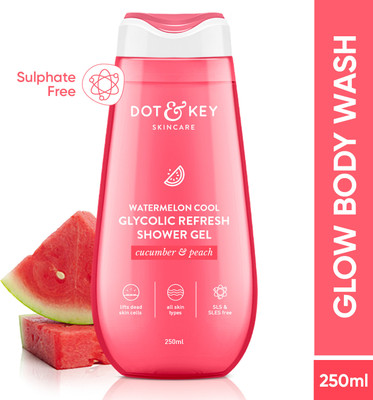 Dot & Key Watermelon +Glycolic Fresh & Cool Shower Gel For Glowing Skin for All Skin Types(250 ml)