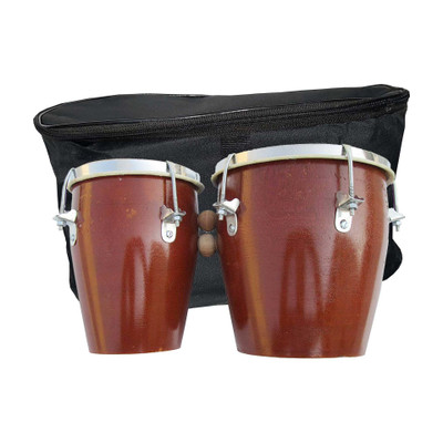 RAM musical Brown polish Bongo With Free cover Wooden Bongo(20 cm, 12 cm)