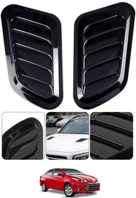 ABJD Car Black Styling Air Flow Intake Scoop 2Pcs Bonnet For Yaris-Toyota-2013 Boonet Scoop