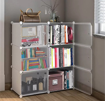 Owme Metal Open Book Shelf(Finish Color - WHITE, DIY(Do-It-Yourself))