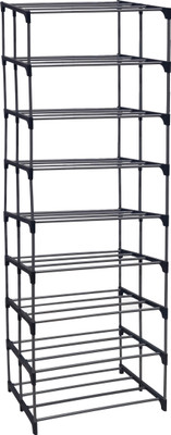 BHIMADA Metal BookCase Metal Open Book Shelf(Finish Color - BLACCK, DIY(Do-It-Yourself))