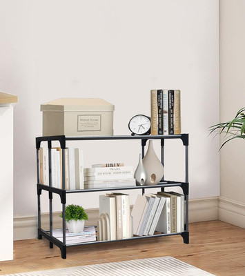 Philoshop Metal-Bookshelf Metal Open Book Shelf(Finish Color - Grey, DIY(Do-It-Yourself))
