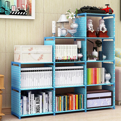 G-KAMP JAPAN Plastic Open Book Shelf(Finish Color - Blue, DIY(Do-It-Yourself))