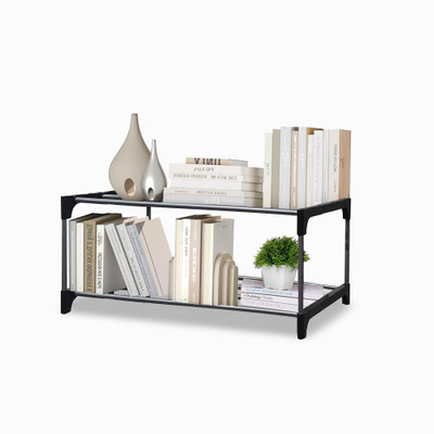 KOnline 3 Layer Metal Rack Metal Open Book Shelf(Finish Color - Blue, DIY(Do-It-Yourself))