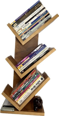 NE Furniture Wooden Bookcase for Home Office and Library Engineering Wood Engineered Wood Open Book Shelf(Finish Color - Yellow, DIY(Do-It-Yourself))
