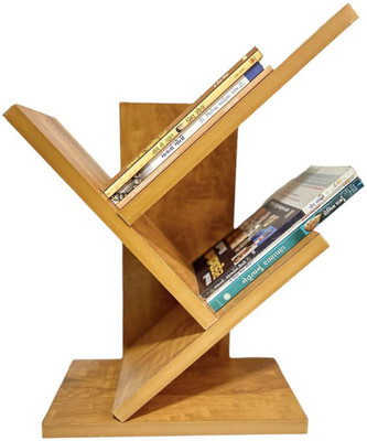 sbf furniture Wooden Bookcase for Home Office and Library Engineering Wood Space Saving Engineered Wood Open Book Shelf(Finish Color - Yellow, DIY(Do-It-Yourself)) deal from flipkart