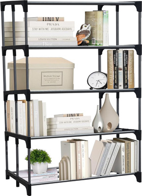 GlowSilk BOOKCASES Metal Open Book Shelf(Finish Color - COPPER-BLACK, DIY(Do-It-Yourself))