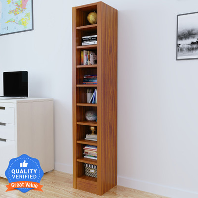 Flipkart Perfect Homes Tolkien Engineered Wood Open Book Shelf(Finish Color - Walnut, Knock Down)