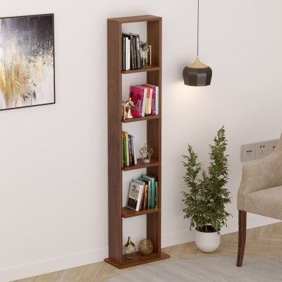 BLUEWUD Walten Engineered Wood Open Book Shelf(Finish Color - Brown Maple, DIY(Do-It-Yourself))