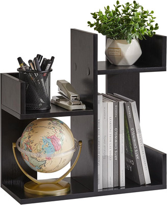 UniAart 2 Tier Cactus Shape bookshelf Engineered Wood Open Book Shelf(Finish Color - Brown, DIY(Do-It-Yourself))