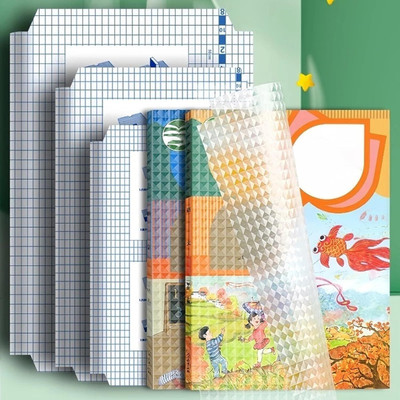 Onbet Diamond Design Stick Book Cover (30 Pcs- 3 Different Sizes) Book Cover(30)