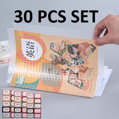 SIDGO Transparent Paper Sticker Book Cover Film Clear Matte for Craft 30Pcs Book Cover(30)