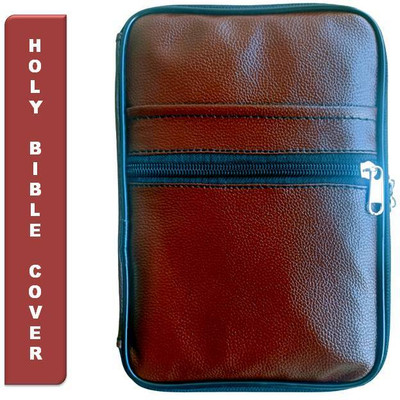 luiyazon Men & Women Formal Brown Artificial Leather, Fabric Document Holder(30 Card Slots)