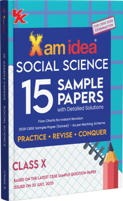 Xam idea CBSE 15 Sample Question Papers Class 10 Social Science for 2026 Board Exams (As per the latest CBSE SQP dated 30th July 2025) with Detailed Solutions | With Solved Board Paper 2025 | Basic Concepts for Quick Revision(Paperback, Xam idea)