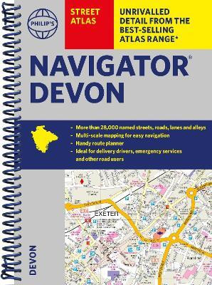 Philip's Navigator Street Atlas Devon(English, Spiral bound, Philip's Maps)
