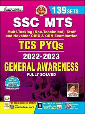 Ssc Mts Tcs Pyqs General Awareness 2022 To 2023 Fully Solved (English Medium) (4383)  - SSC MTS TCS PYQs General Awareness 2022 & 2023 Solved Papers 139 Sets (English Medium) (4383) Paperback – 31 July 2023(Hindi, Hardcover, unknown)