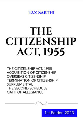 THE CITIZENSHIP ACT, 1955(English, Paperback, Tax Sarthi)