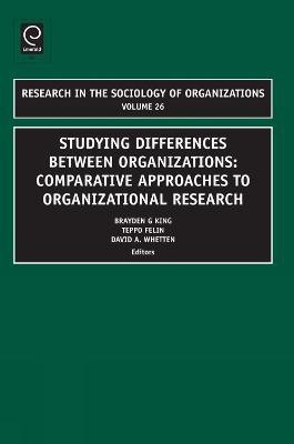 Studying Differences Between Organizations(English, Hardcover, unknown)