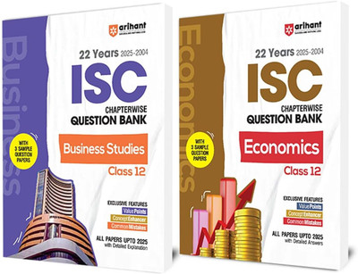 Arihant ISC Question Bank Chapterwise & Topicwise Class 12 Economics & Business Studies For 2025 Board Exam | 22 Years Solved Papers (2004–2025), 3 Sample Papers, Latest ISC Syllabus, Key Ideas, Concept Enhancers & Common Mistakes | English Medium(Paperback, Pratima Jain Roy,Apeksha Agiwal)