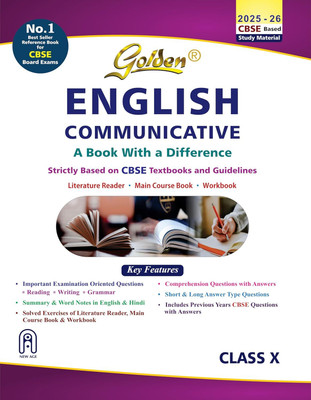 Golden English Communicative: Based on New NCERT for Class-10 Textbooks (For CBSE 2026 Board Exams, includes Objective Type Question Bank)(English, Paperback, New Age International)