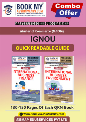 IGNOU IBO01 IBO06 Exam Booster-Quick Readable Notes for Ignou Student MCOM In English -Our books use 80 GSM A4 paper for clear, sharp prints, perfect for students(Paperback, BMA Publication)
