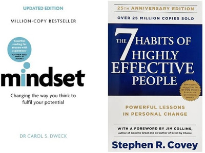 Mindset + The 7 Habits of Highly Effective People (2 Book Combo)(Paperback, JMD BOOKS)