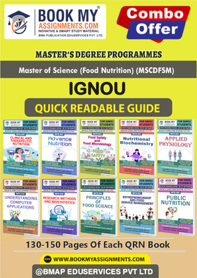 IGNOU MFN1 MFN2 MFN3 MFN4 MFN5 MFN6 MFN7 MFN8 MFN9 MFN10 Study Guide-Quick Readable Notes for Success- MSCDFSM In English-Our books use 80 GSM A4 paper for clear, sharp prints, perfect for students.(Paperback, BMA Publication)