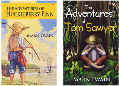 The Adventures of Tom Sawyer + The Adventures of Huckleberry Finn (Set of 2 books)(Paperback, Mark Twain)