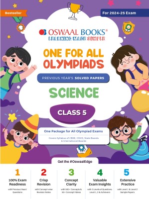 Oswaal One For All Olympiad Class 5 Science | Previous Years Solved Papers | For 2024-25 Exam(Paperback, Oswaal Editorial Board)