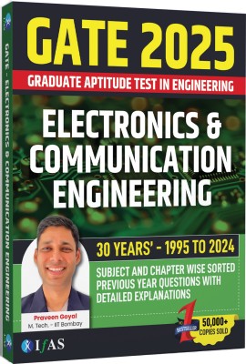 GATE Electronics and Communication Engineering (ECE) PYQ Book  - 2025 | Last 30 Years (1995 to 2024) GATE ECE PYQ Book | Subject & Chapter-wise Sorted Previous Year Questions Papers with Detailed Solutions | Best Seller Previous Year Solved Paper for GATE Electronics & Communication Engineering Exam