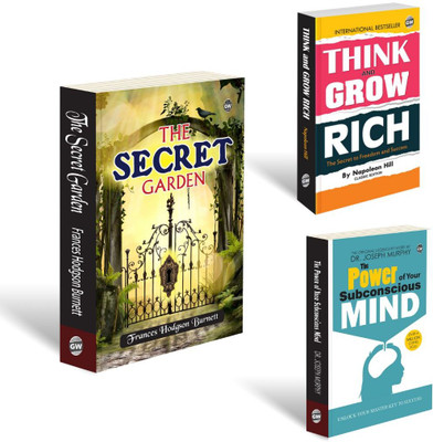 Think and grow rich,The Secret garden, The Power of subconscious Mind. COMBO OF 3 SELF HELP BOOKS(Book, SHINILIFESTYLE)