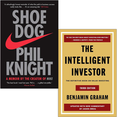 Shoe Dog t & Intelligent Investor (2 Book Combo)(Paperback, Phil Knight, Benjamin Graham)