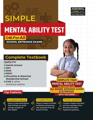 Examcart School Entrance Exam Mental Ability Test (Reasoning) Class 6th Textbook for 2025 Exam in English(Paperback, Examcart Experts)