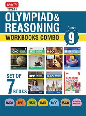 MTG Olympiad Workbook and Reasoning Book Class 9 Combo for NSO-IMO-IEO-NCO-IGKO-ISSO (Set of 7 Books) - SOF Olympiad Preparation Books For 2023-2024 Exam(Paperback, MTG Editorial Board)