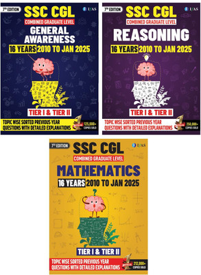 SSC CGL Book 2025  - SSC CGL Maths, Reasoning and General Awareness Previous Year Solved Papers (2010 to Jan 2025) | Best Seller PYQ Set for SSC CGL Exam in India | Tier 1 and Tier 2 Chapter wise & Topic wise Sorted Previous Year Question Paper with Detailed Solution | IFAS Publications(Paperback, I