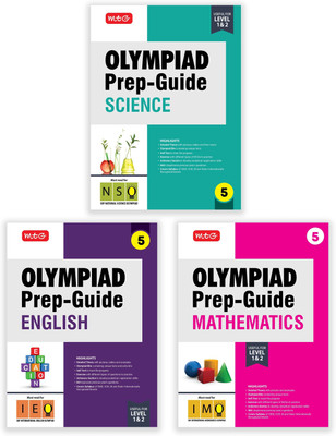 MTG Olympiad Prep-Guide Class-5 Mathematics, Science & English (Set of 3 Books) - Detailed Theory, IMO-NSO-IEO Previous Years Questions with Self Test For SOF 2025-26 Exam(Paperback, MTG Editorial Board)