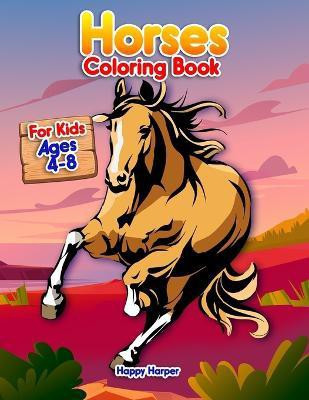 Horses Coloring Book(English, Paperback, Hall Harper)