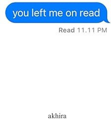 You left me read
 11.11(Paperback, akhiRa)